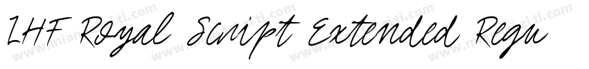 LHF Royal Script Extended Regular字体转换